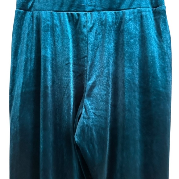 Rachel Roy Velvet Pull On Dark Green Teal Turquoise Pants Size M NWT - Picture 9 of 17